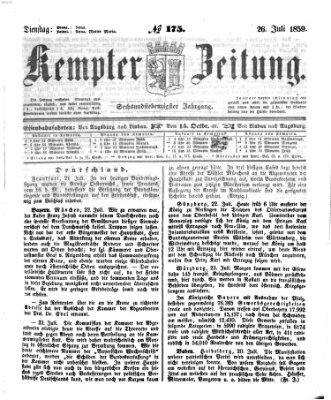 Kemptner Zeitung Dienstag 26. Juli 1859