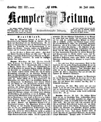 Kemptner Zeitung Samstag 30. Juli 1859