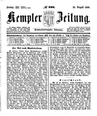 Kemptner Zeitung Freitag 26. August 1859