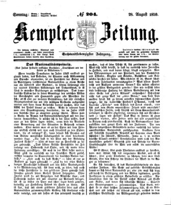 Kemptner Zeitung Sonntag 28. August 1859