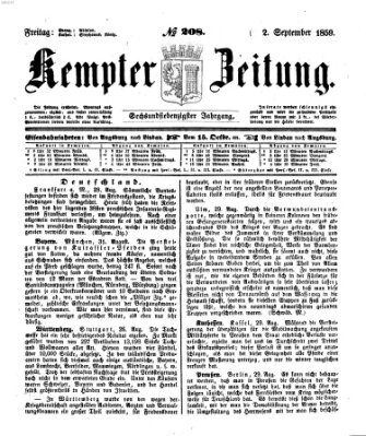 Kemptner Zeitung Freitag 2. September 1859