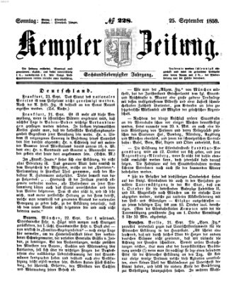 Kemptner Zeitung Sonntag 25. September 1859