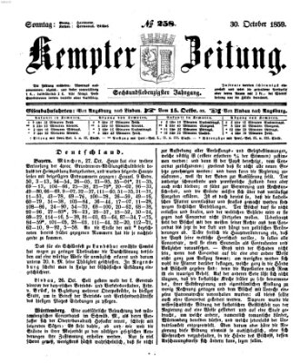 Kemptner Zeitung Sonntag 30. Oktober 1859