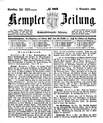 Kemptner Zeitung Samstag 5. November 1859