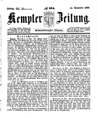 Kemptner Zeitung Freitag 18. November 1859