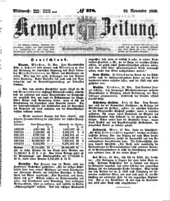 Kemptner Zeitung Mittwoch 23. November 1859