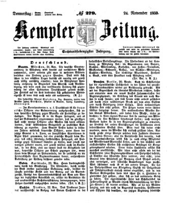 Kemptner Zeitung Donnerstag 24. November 1859