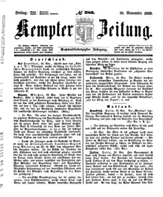 Kemptner Zeitung Freitag 25. November 1859