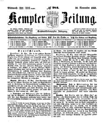 Kemptner Zeitung Mittwoch 30. November 1859