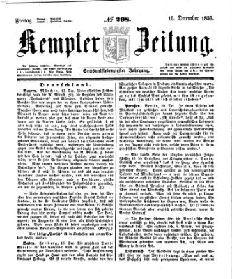 Kemptner Zeitung Freitag 16. Dezember 1859