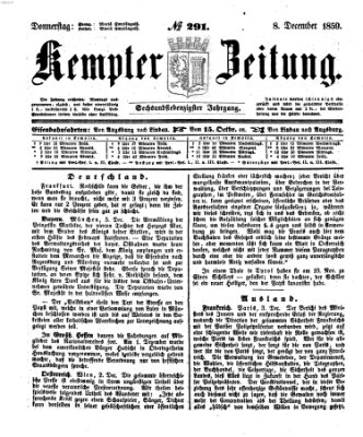 Kemptner Zeitung Donnerstag 8. Dezember 1859