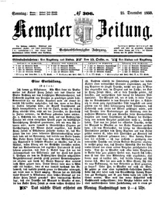 Kemptner Zeitung Sonntag 25. Dezember 1859