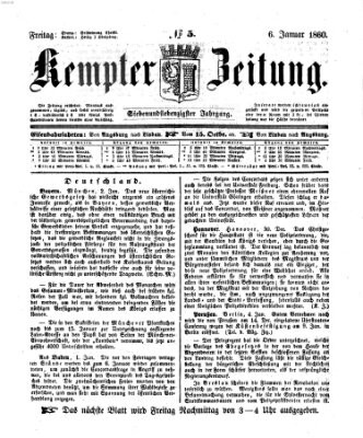 Kemptner Zeitung Freitag 6. Januar 1860