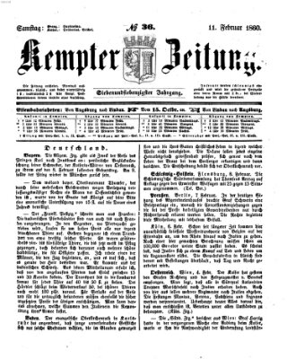 Kemptner Zeitung Samstag 11. Februar 1860