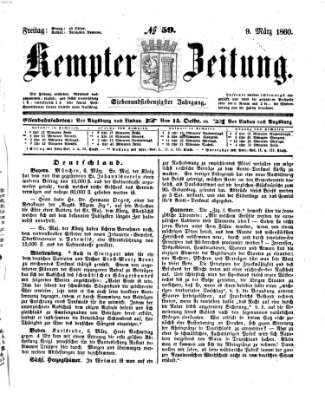 Kemptner Zeitung Freitag 9. März 1860