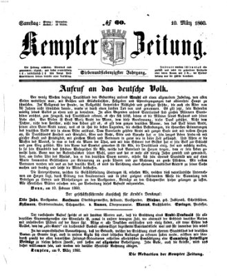 Kemptner Zeitung Samstag 10. März 1860