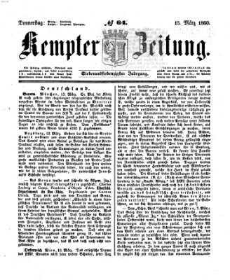 Kemptner Zeitung Donnerstag 15. März 1860