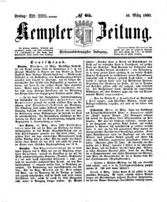 Kemptner Zeitung Freitag 16. März 1860