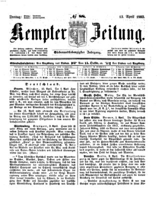 Kemptner Zeitung Freitag 13. April 1860