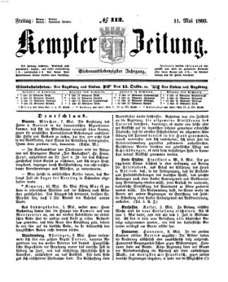 Kemptner Zeitung Freitag 11. Mai 1860