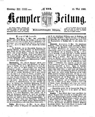 Kemptner Zeitung Sonntag 13. Mai 1860