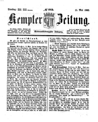 Kemptner Zeitung Dienstag 15. Mai 1860