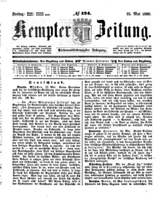 Kemptner Zeitung Freitag 25. Mai 1860