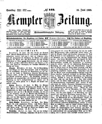 Kemptner Zeitung Samstag 16. Juni 1860