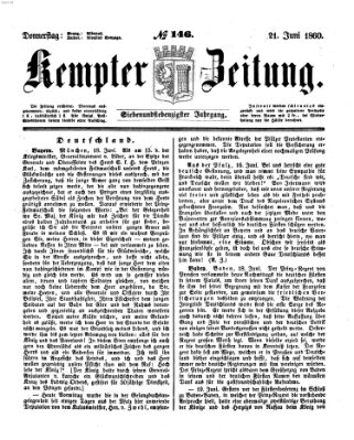 Kemptner Zeitung Donnerstag 21. Juni 1860