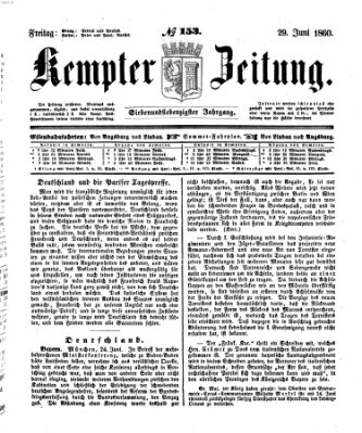 Kemptner Zeitung Freitag 29. Juni 1860
