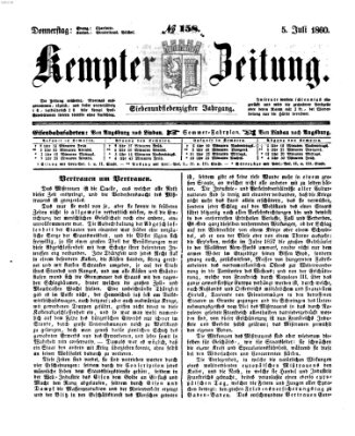 Kemptner Zeitung Donnerstag 5. Juli 1860