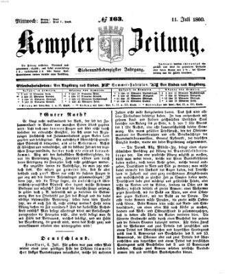 Kemptner Zeitung Mittwoch 11. Juli 1860