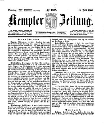 Kemptner Zeitung Sonntag 15. Juli 1860