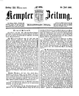 Kemptner Zeitung Freitag 20. Juli 1860