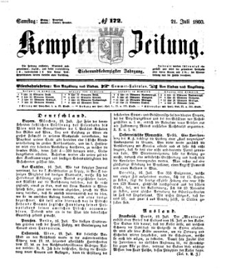 Kemptner Zeitung Samstag 21. Juli 1860