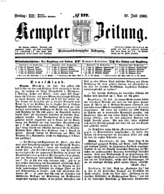 Kemptner Zeitung Freitag 27. Juli 1860