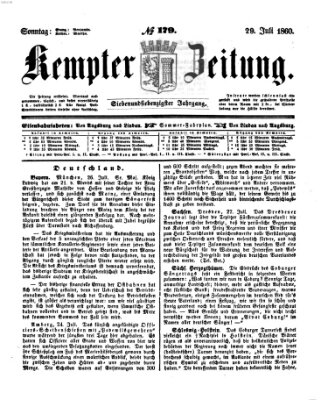 Kemptner Zeitung Sonntag 29. Juli 1860