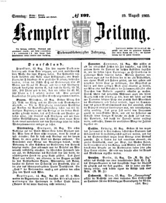 Kemptner Zeitung Sonntag 19. August 1860