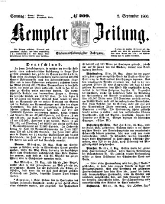 Kemptner Zeitung Sonntag 2. September 1860