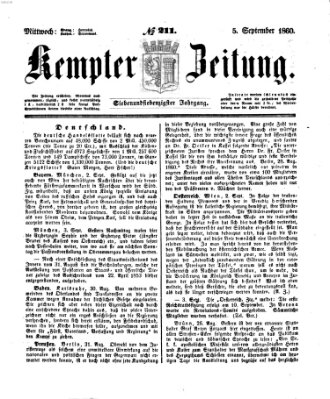 Kemptner Zeitung Mittwoch 5. September 1860