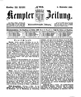 Kemptner Zeitung Samstag 8. September 1860