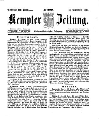 Kemptner Zeitung Samstag 15. September 1860