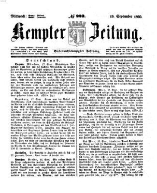 Kemptner Zeitung Mittwoch 19. September 1860