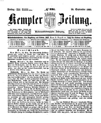 Kemptner Zeitung Freitag 28. September 1860