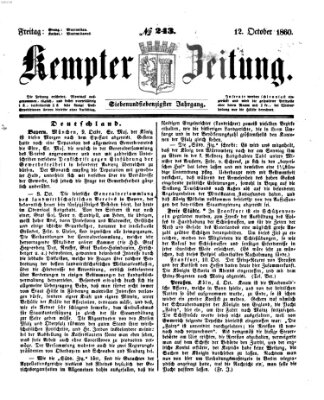 Kemptner Zeitung Freitag 12. Oktober 1860