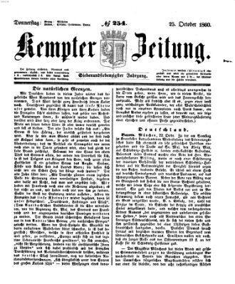 Kemptner Zeitung Donnerstag 25. Oktober 1860