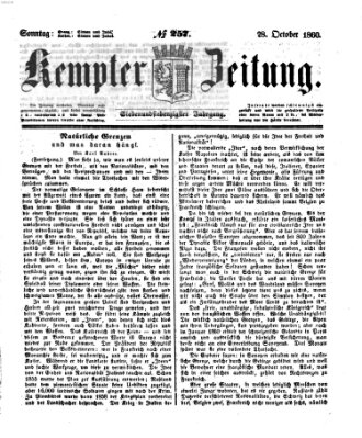 Kemptner Zeitung Sonntag 28. Oktober 1860