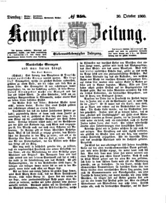 Kemptner Zeitung Dienstag 30. Oktober 1860