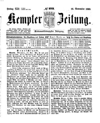 Kemptner Zeitung Freitag 16. November 1860