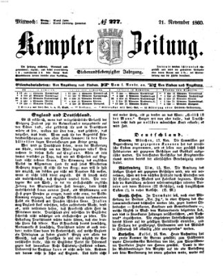 Kemptner Zeitung Mittwoch 21. November 1860